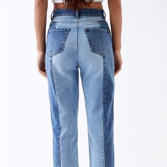 PacSun Two Panel High Waisted Straight Leg Jeans - Picture 2 of 6